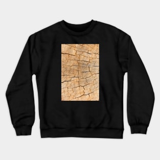 Naturally cracked wood Crewneck Sweatshirt